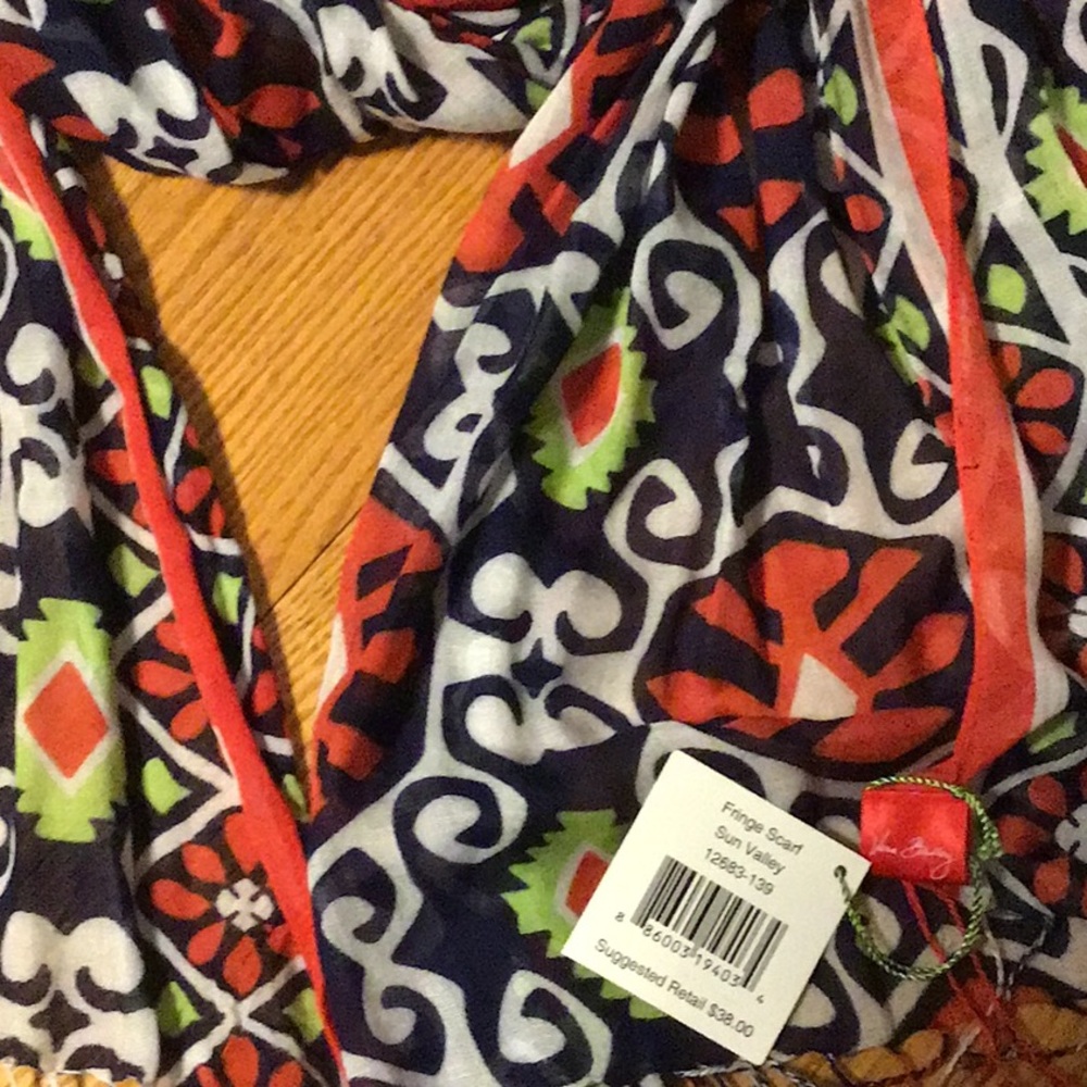 Vera Bradley Fringe Scarf in Sun Valley - Picture 2 of 2